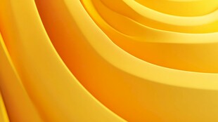 黄色立体波浪纹理背景