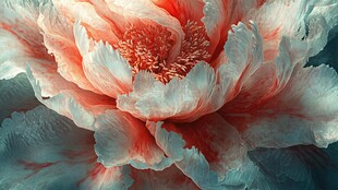 梦幻绚丽的盛开花朵