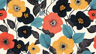 花卉图案背景设计素材