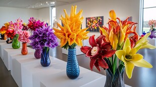 多彩插花艺术展示