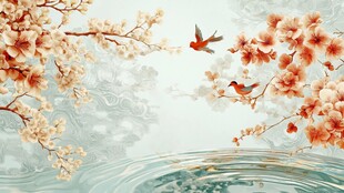 春日花鸟图