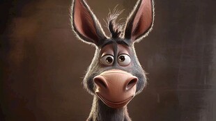 史莱克中的可爱驴子形象