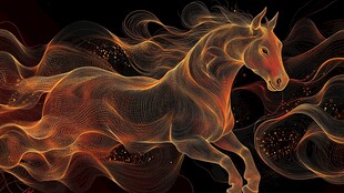 火焰骏马 灵动飘逸的奇幻之姿