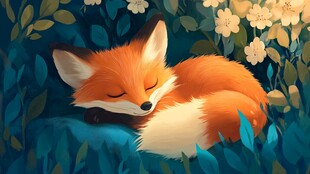 睡梦中的小狐狸