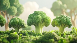 西兰花的奇幻微观世界