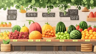 缤纷水果摊 开启美味之旅