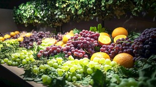 多彩新鲜水果展示