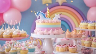 梦幻独角兽主题甜品盛宴