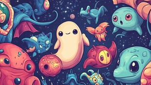 可爱外星生物的梦幻聚会