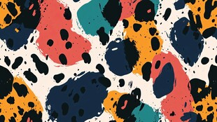 多彩抽象斑点图案纹理