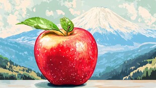 富士山前红苹果