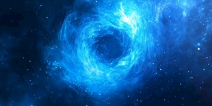 梦幻蓝色宇宙漩涡星云