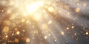 金色光芒闪耀梦幻背景