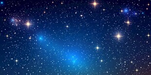 梦幻星空璀璨夜景