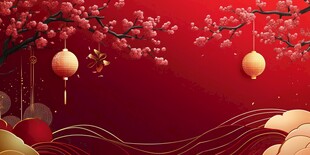 喜庆新春佳节背景图