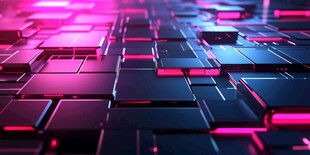 未来感科技方块背景图