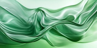 飘逸绿绸 灵动之美