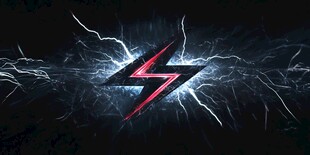 闪电标志炫酷特效背景