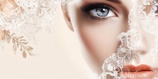 蕾丝美妆佳人的梦幻容颜