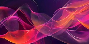 梦幻炫彩流动线条背景
