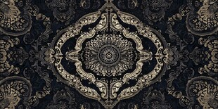 华丽复古风几何花纹图案