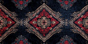 复古民族风几何花纹图案