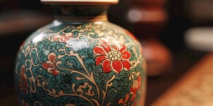 精美花纹陶瓷花瓶