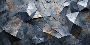 金属质感碎裂墙面纹理