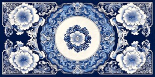 青花瓷花纹图案设计元素