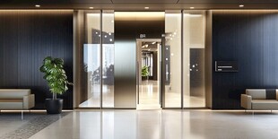 现代大气的办公场所入口