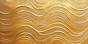 金色波浪纹理背景图案