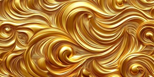 金色动感波纹立体纹理背景