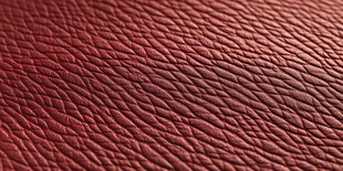 酒红色细腻皮革纹理特写