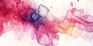 梦幻水彩抽象色彩流动画面