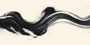 墨韵流动 水墨艺术线条