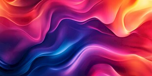 炫彩流动波浪背景图