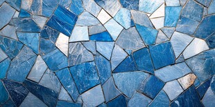 蓝色碎瓷马赛克纹理