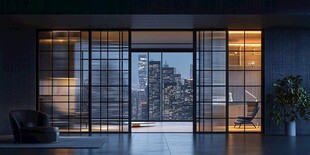 现代雅致室内与城市景观