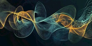 动感炫彩线条抽象背景图