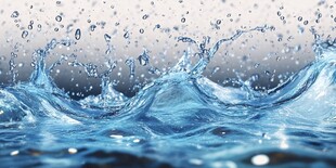 灵动水花 蓝色水韵瞬间