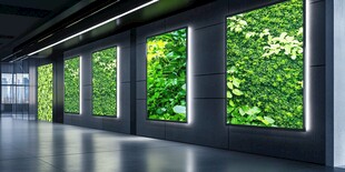 室内垂直绿植墙景观