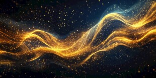 梦幻流光溢彩粒子波浪效果