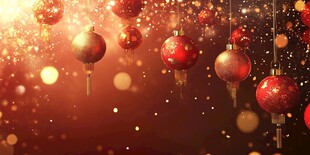 圣诞装饰营造梦幻节日氛围