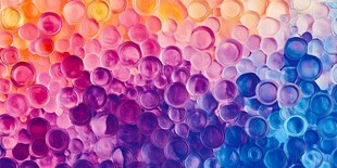 梦幻多彩泡泡背景图案