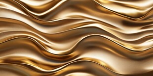 金色流动波纹背景纹理