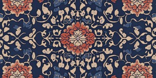 复古中式花卉纹样图案