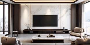 现代简约风客厅优雅设计