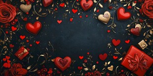 浪漫情人节装饰背景图