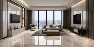 现代简约风豪华客厅空间