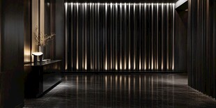 现代奢华风室内走廊空间